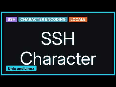 Unix & Linux: ssh and character encoding (2 Solutions!!)