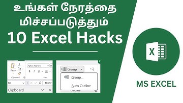10 Hidden Time Saving Hacks In Excel | Tamil | Excel Guru Tamil
