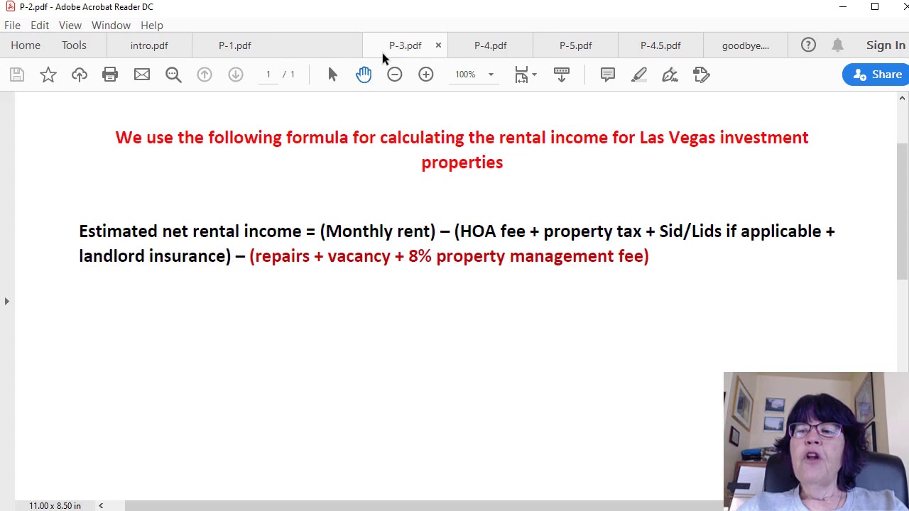 Calculating Rental For Las Vegas Investment Properties YouTube