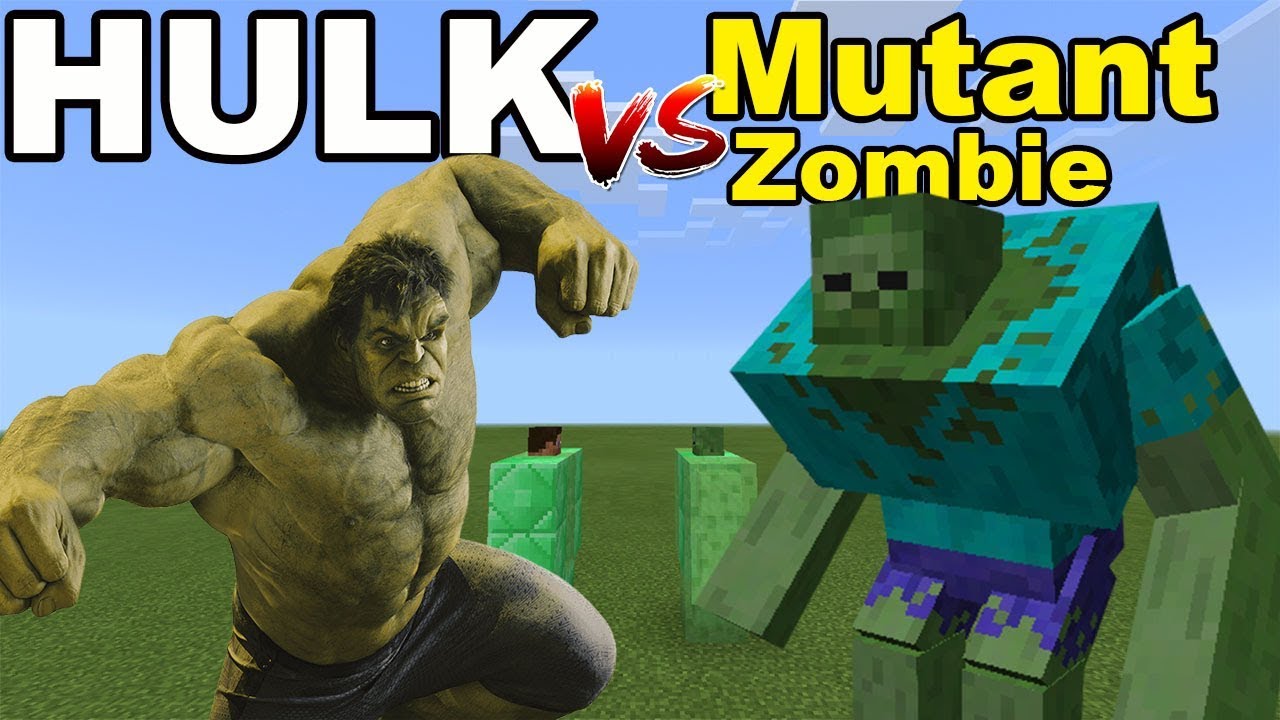 HULK vs MUTANT ZOMBIE | Minecraft PE