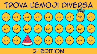 🔥 Test Visivo | Trova l'Emoji Diversa | Trova l'intruso | Find the Odd One Out | Ability Quiz screenshot 5