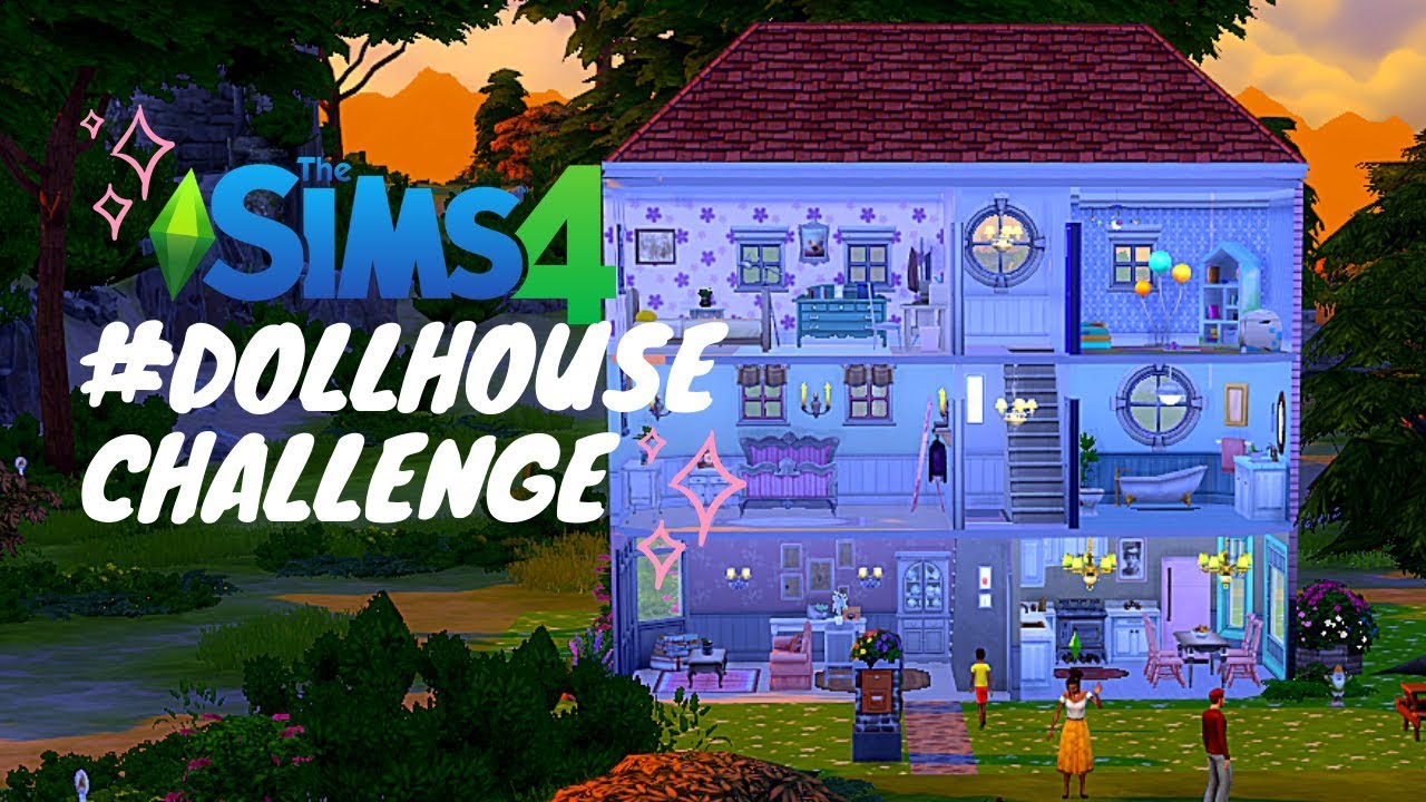 Sims 4 Dollhouse Challenge Speed Build 🤫 No Talking Youtube