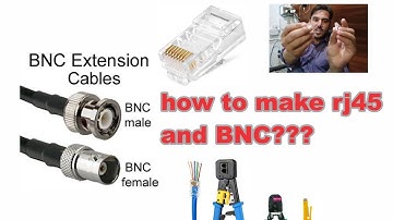 rj45/BNC/ethernet/Rj45 and BNC/rj45 connector/ip camera/how to make rj45 for ip cctv camera?ip cam.