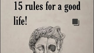 15 Rules For A Good Life.studytab Motivation