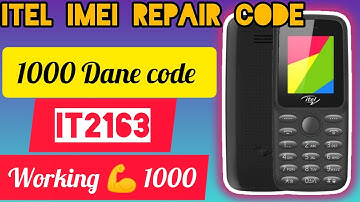 Itel it2163 IMEI change code 1000 Dane
