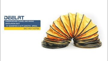 Underground Tunnel and Mining Ventilation Duct - 10" x 32 ft SKU #D1143759