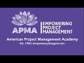 APMA Introductory Session - American Project Management Academy | 13.06.2018 - Dr. Salam Jaroshi