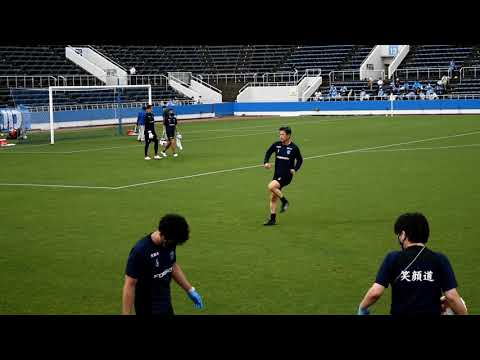 三浦知良 選手　パス練習　(1)　KAZUYOSHI MIURA "KING KAZU"