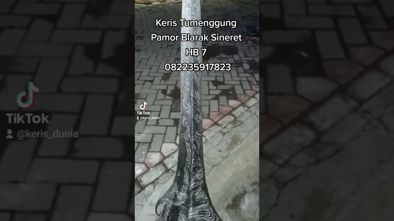 Keris Tumenggung Pamor Blarak Sineret Tangguh HB VII