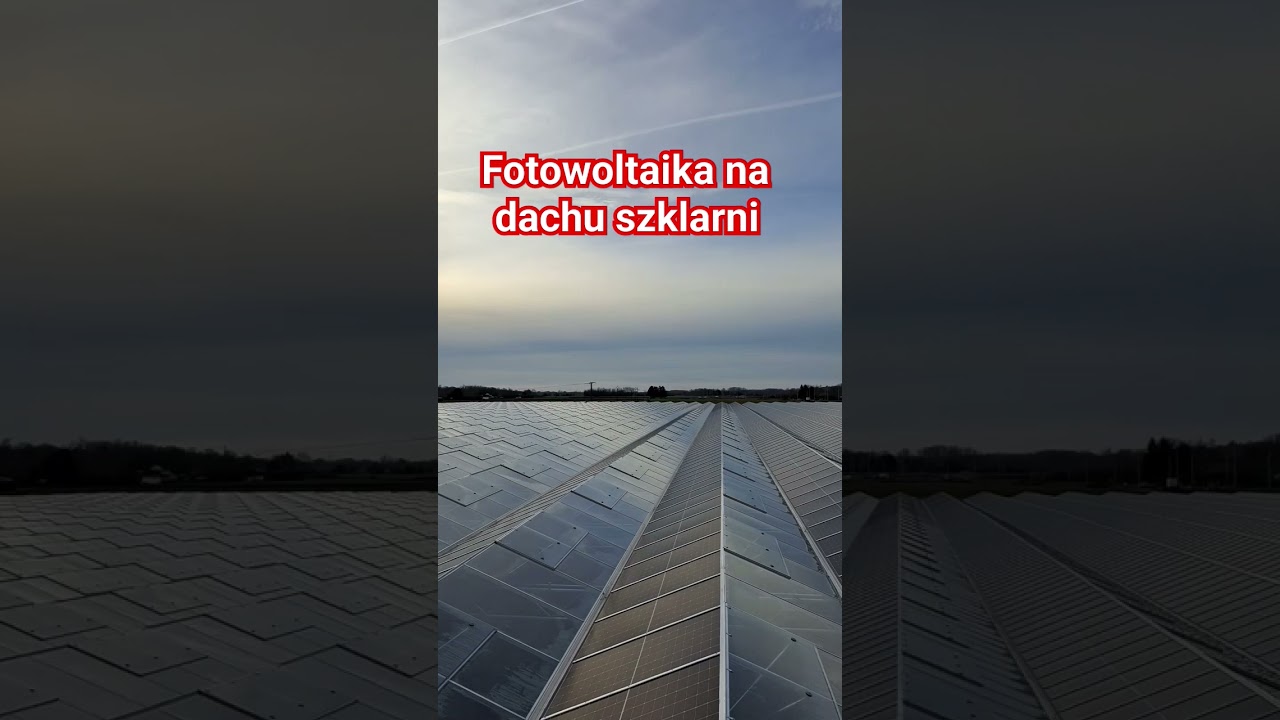 Wielki dach ze szkła i paneli PV. Jeśli chcesz więcej takich filmów daj suba..