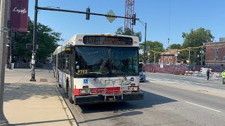 CTA Bus Ride 147 Outer Drive Express From Loyola To South Water CTA New Flyer DE60LF 2008 #4149
