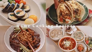治愈Vlog |家常料理分享|黏糊糊韩式炸酱面|辣白菜猪肉炖汤