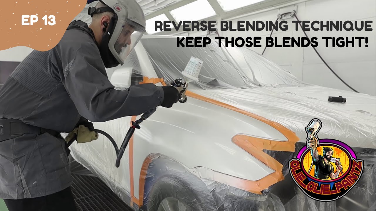 Reverse blending basecoat (pearl white ultra 9k)