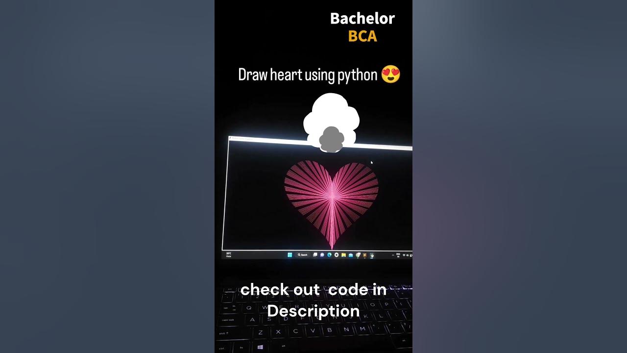 Draw Heart || python - YouTube
