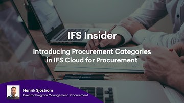 IFS Insider: Introducing Procurement Categories in IFS Cloud for Procurement