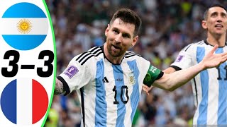 Аргентина vs Франция 3:3 (1:1 )| Обзор Матча Опасные Моменты и Голы 2022 HD