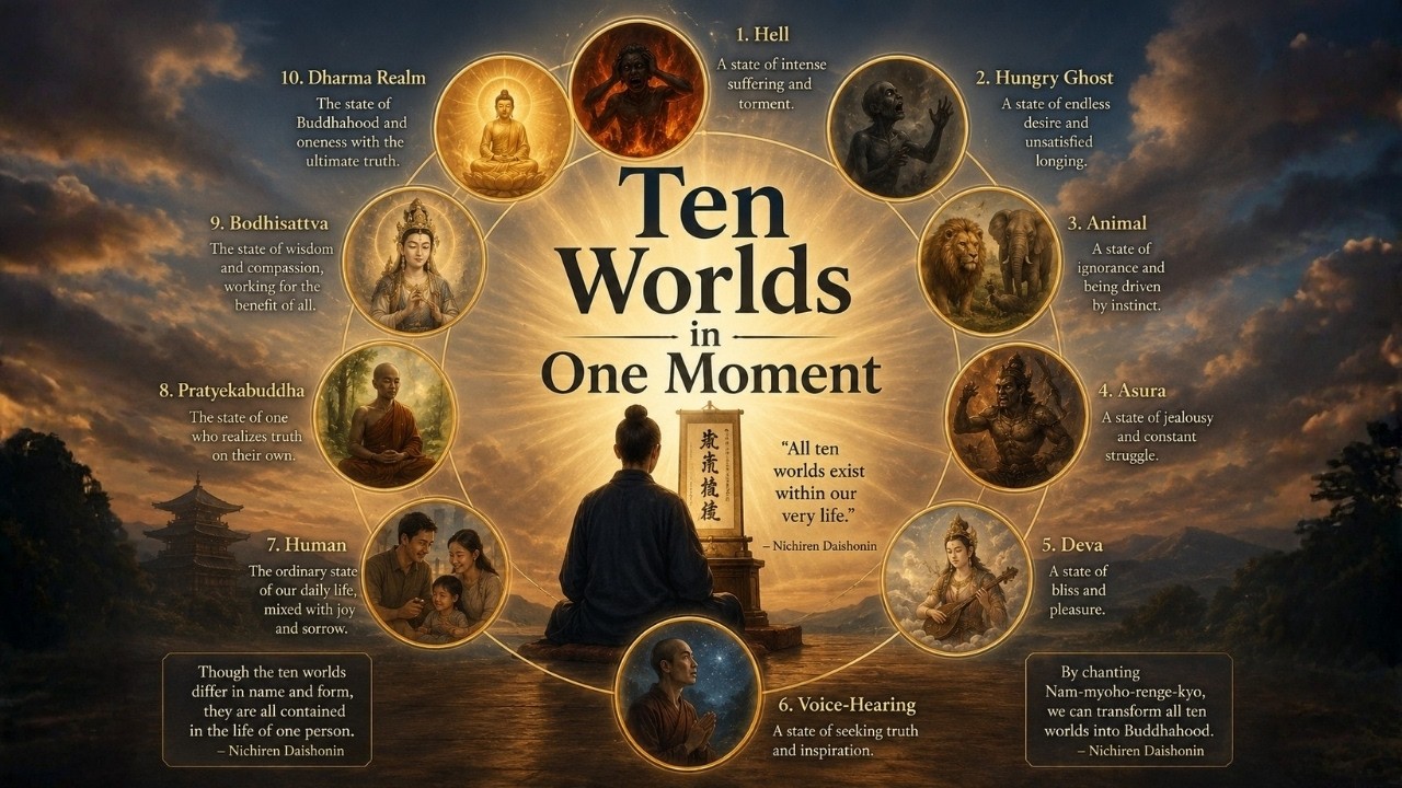 Ten Worlds in One Moment | Nichiren Buddhism