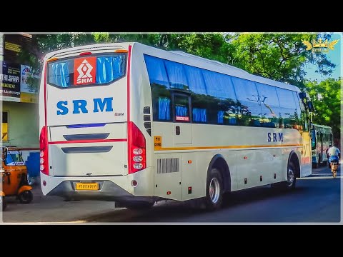 SRM Travels AC Sleeper Ashok Leyland Rear engine