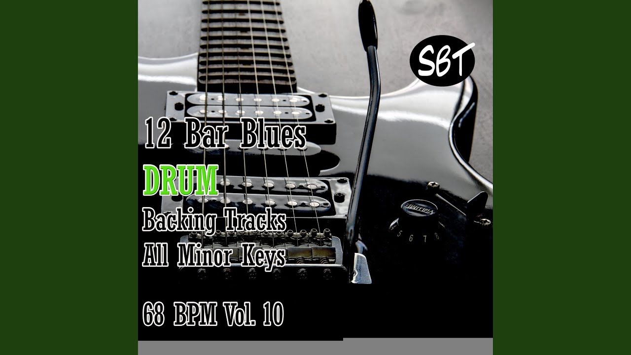 12 Bar Blues Drum Backing Track in D Minor 68 BPM - YouTube