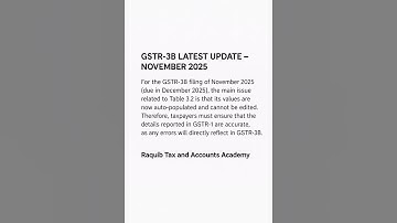 GSTR-3B Amendment 2025 | New Rule for Table 3.2 | Full Guide