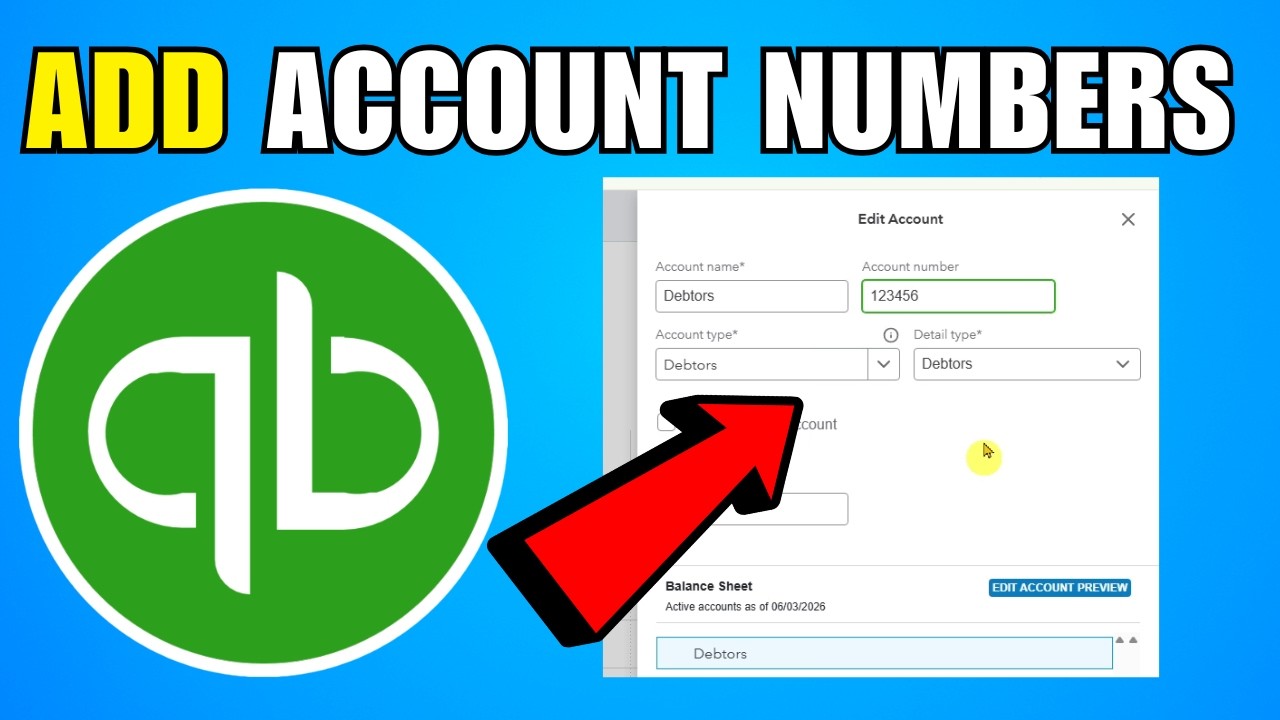 How To Add Account Numbers In QuickBooks Online (2026) (Complete Guide ...