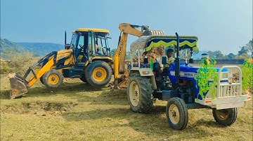 JCB 3dx Xpert Machine Loading Mud Tractor