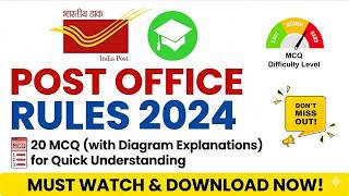 MCQ on Post office Rules 2024-India Post