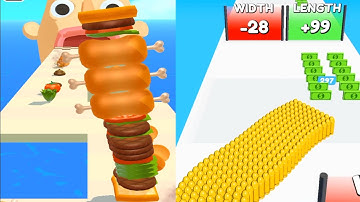 Bullet Army Run Vs Sandwich Runner | All Levels| Android Ios gameplay | new update