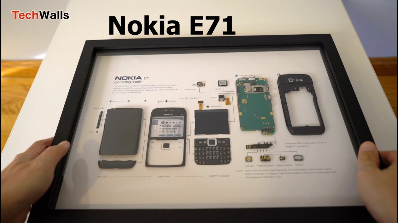 Grid Studio Disassembled Nokia E71 Frame - YouTube