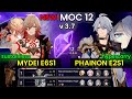 MOC 3.7 | Memory Of Chaos | FLOOR 12 | E6S1 Mydei & E2S1 Phainon | Honkai: Star Rail