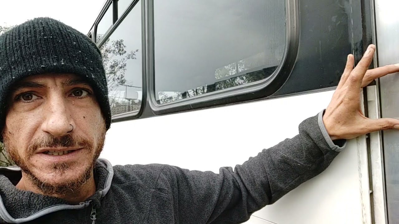 custom door conversion Volvo Volgren motorhome bus and samsung smart digital door lock