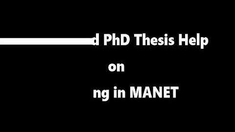 M.Tech and PhD Thesis Help on Routing in MANET| Research Guidance