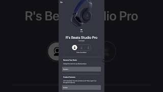 Beats Studio Pro (App Showcase)