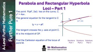 Parabola and Rectangular Hyperbola Loci - Part 1 | Mr Mathematics