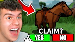 *NEW* HOW TO RIDE AND TAME HORSES In Roblox The Survival Game! screenshot 5