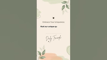 Embrace Your Uniqueness: The Power of Individuality and Self-Acceptance