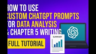 HOW TO USE CHATGPT FOR DATA ANALYSIS IN RESEARCH  FULL TUTORIAL
