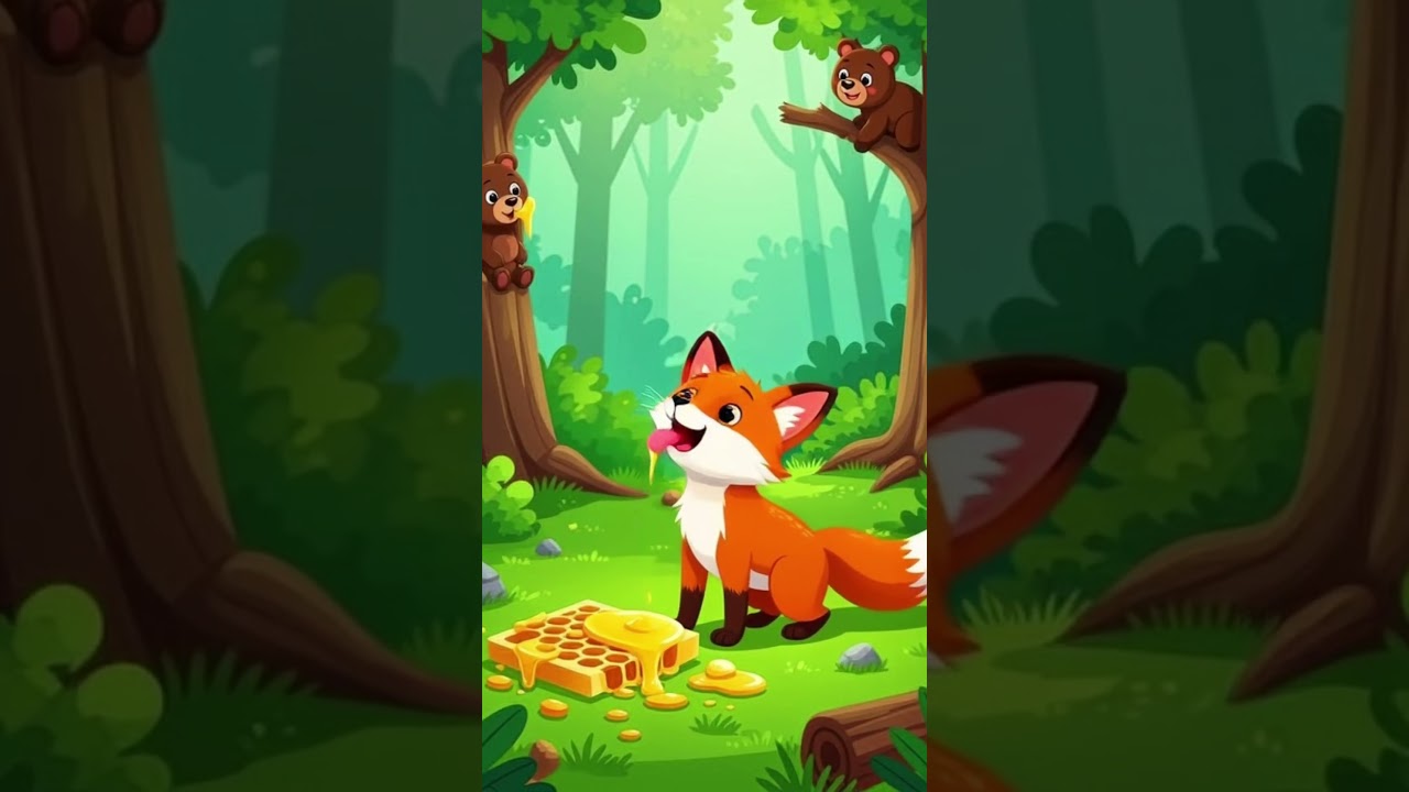 🐻 bear and fox ki friendship.,,