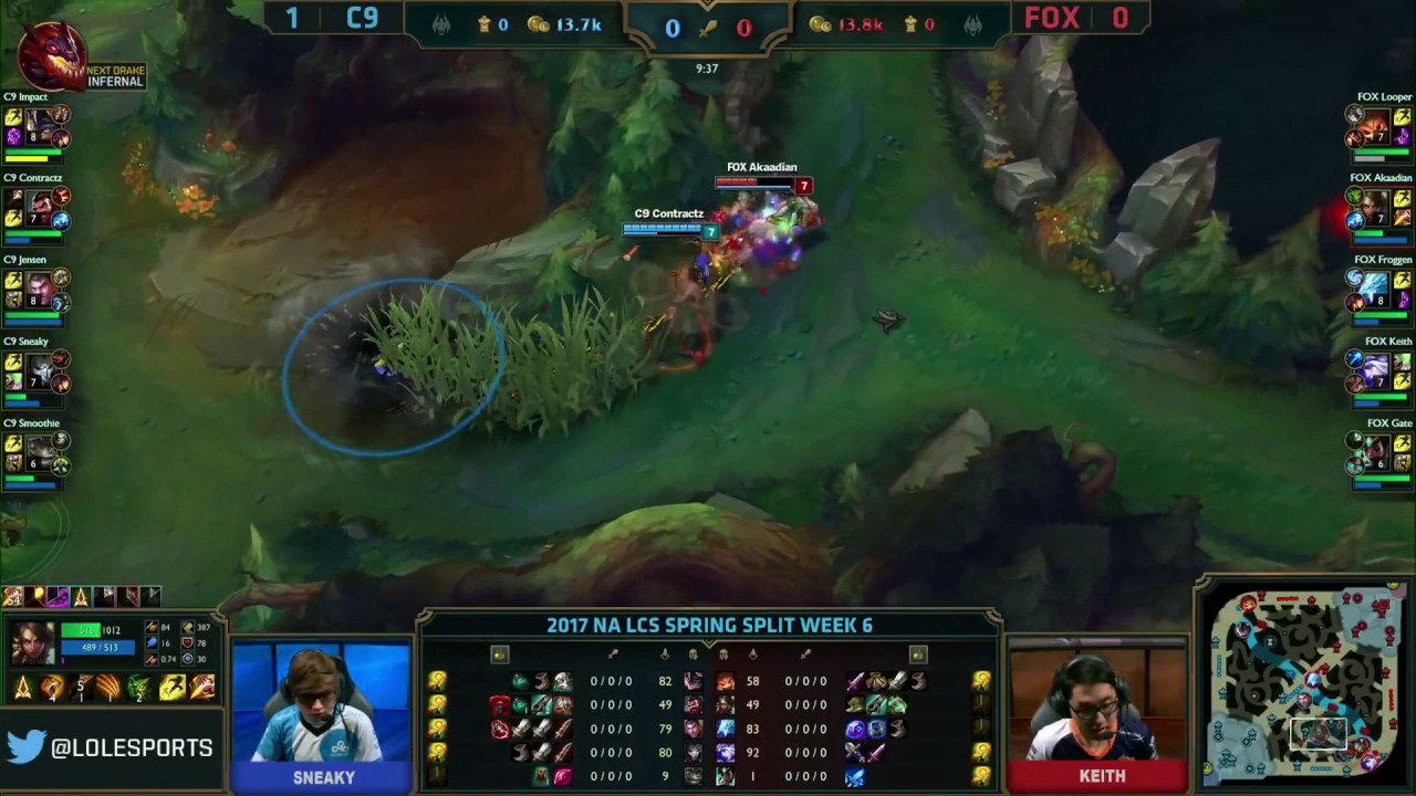 C9 vs FOX: Best of 3 - Day 2 Week 6 NA 2017 Spring Split