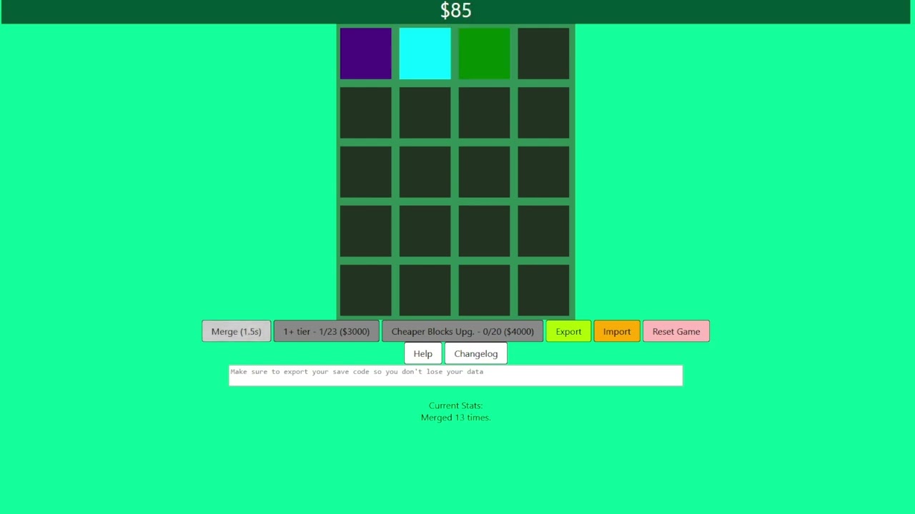 A look at my old Glitch Projects Part 2: Merge Game (2022) APK Download