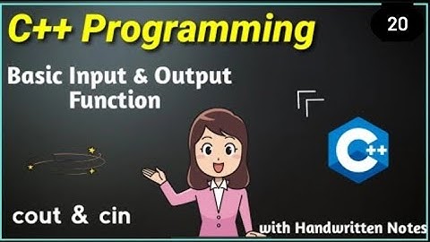 Input/Output (cout and cin) in C++ || C++ tutorial for beginners in Hindi