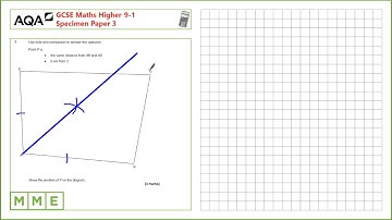 GCSE Maths AQA Higher Specimen Paper 3 - Q7 Loci
