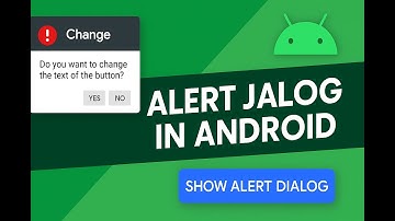 20. Tutorial Android Alert Dialog | Dialoogvenster met knoppen, pictogram en bericht weergeven in...