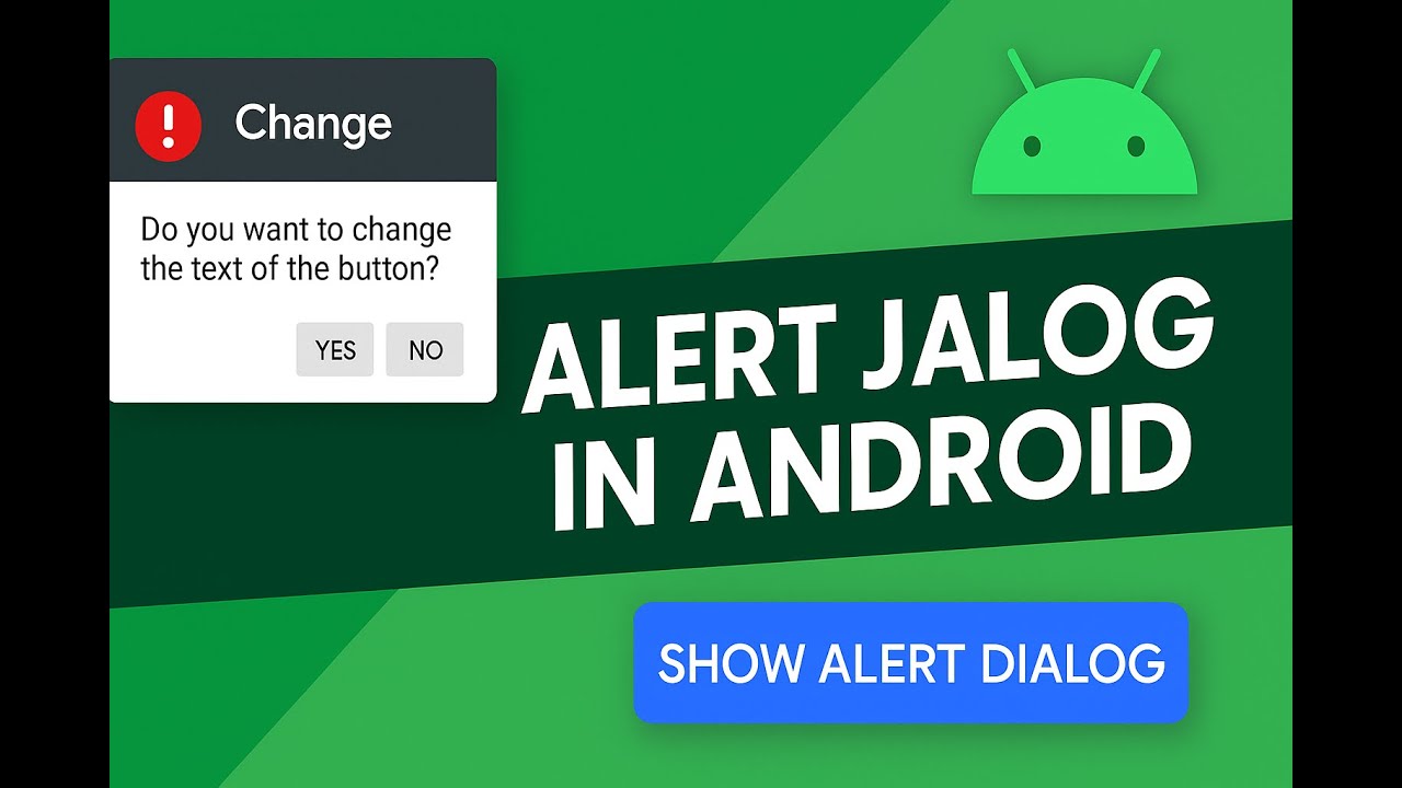 20. Android Alert Dialog Tutorial | Show Dialog with Buttons, Icon ...