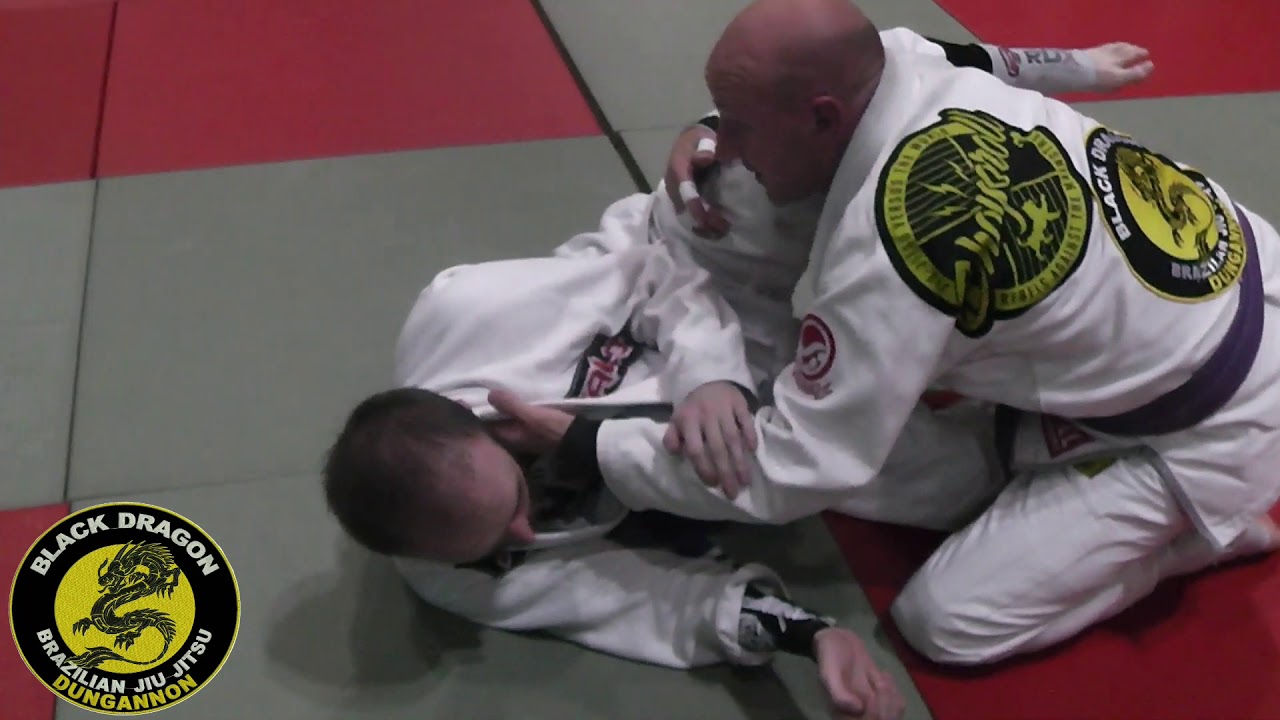 Reverse de la riva / Y guard / knee push sweep (week 7) - YouTube