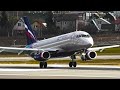 Сильный ветер плавные посадки Sukhoi Superjet 100-95B в Шереметьево | Споттинг