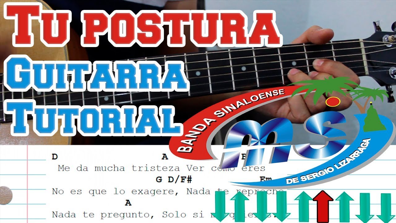 Tu postura - Banda MS - Guitarra Tutorial - Como tocar - YouTube