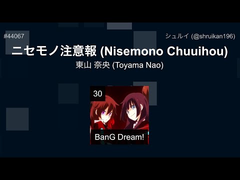 [Bang Dream] Edit Play ニセモノ注意報 (Nisemono Chuuihou) Expert