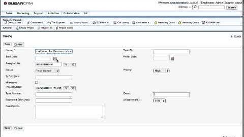 Navigating the Projects Module - SugarCRM Training
