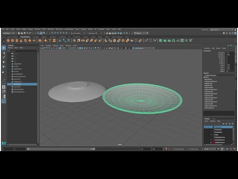 Maya 2020 Modeling Tutorial Simple Plate  Turn CC on